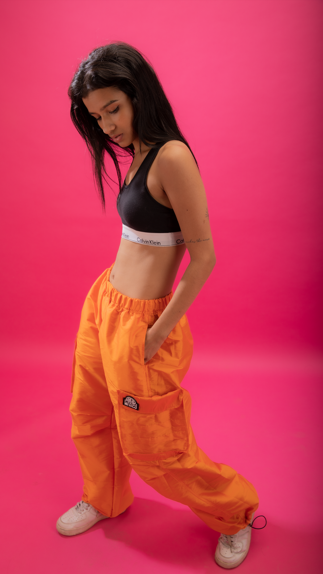 CANDY PARACHUTE PANTS ORANGE