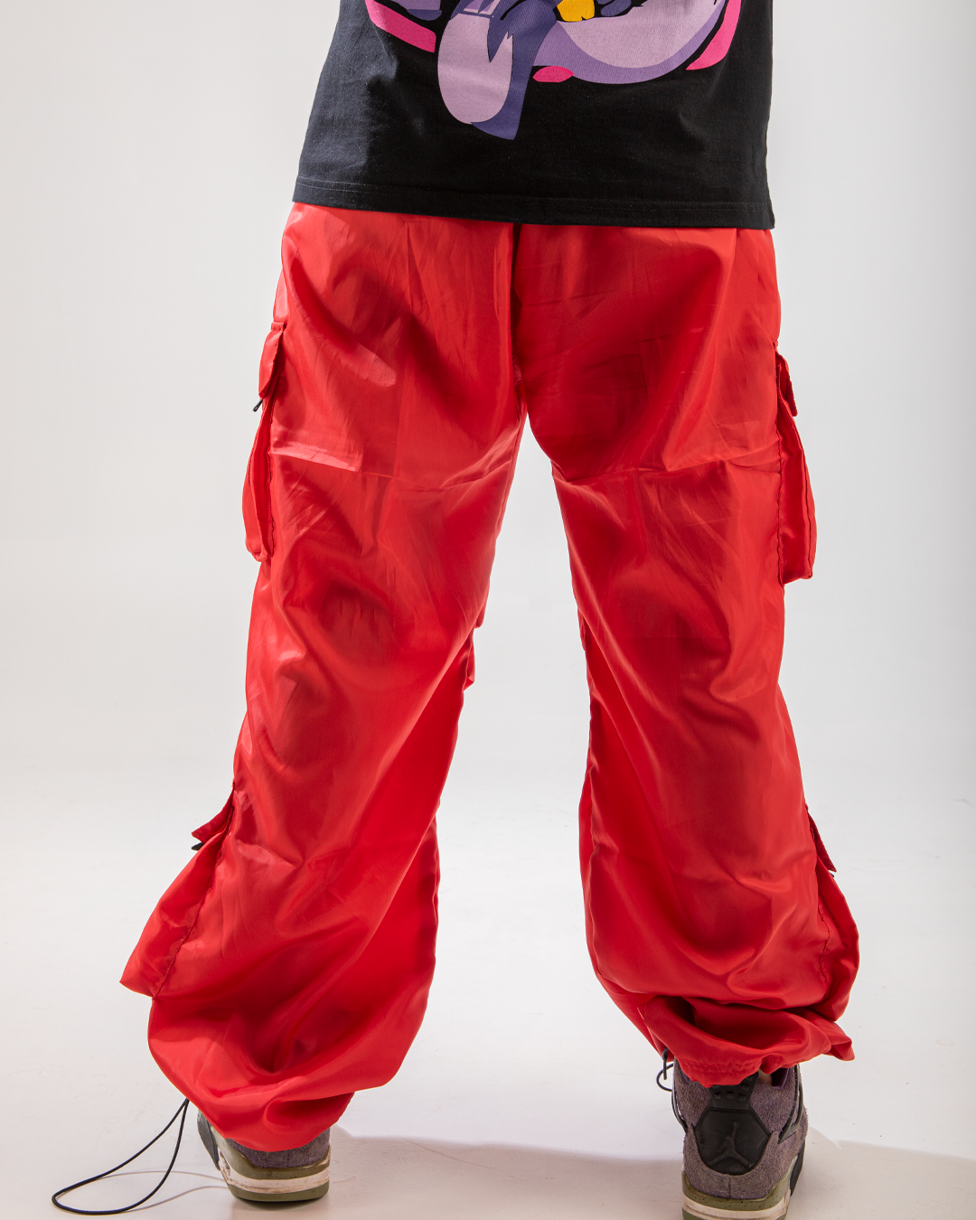 CLOUDY PARACHUTE PANTS RED
