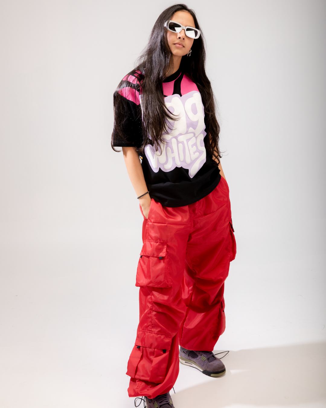 CLOUDY PARACHUTE PANTS RED