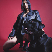 Dark Matter Leather Biker Jacket