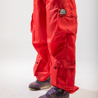 CLOUDY PARACHUTE PANTS RED