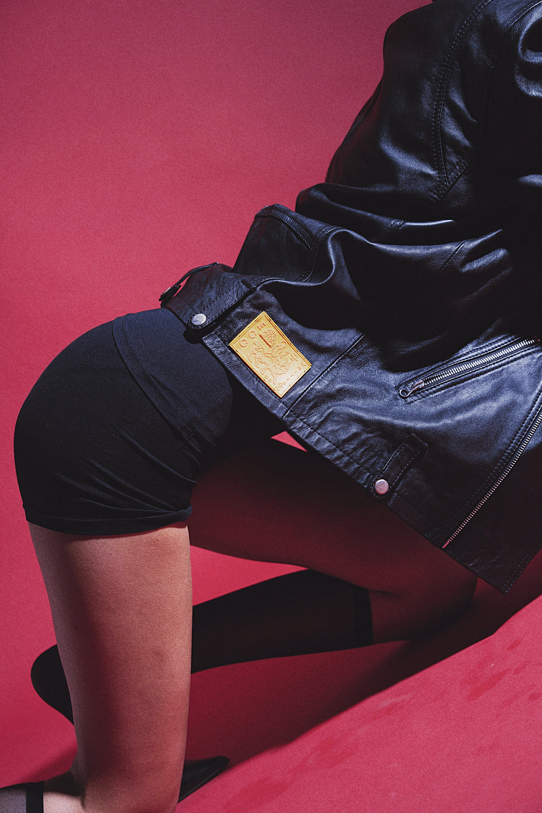 Dark Matter Leather Biker Jacket